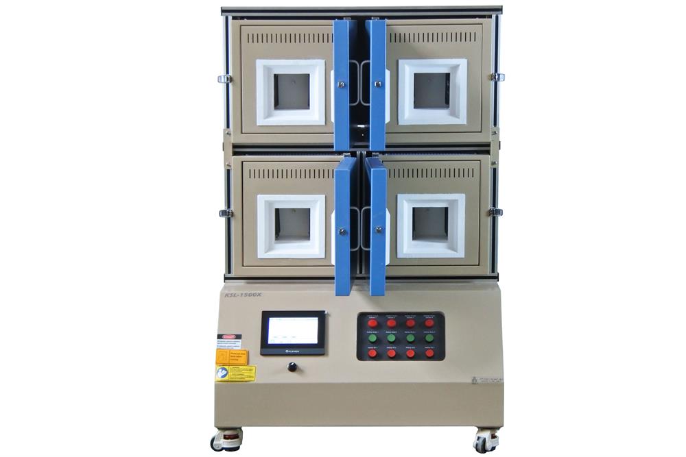 1500 ℃ Max Hi-Throughput 4 Channel Box Furnace(120*120*120mm) KSL-1500X-MGI-4