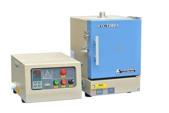 1200C Small Box Furnace (6"x6"x7", 4.2 liter) with Separated Programmable Controller - KSL-1200X-J-F