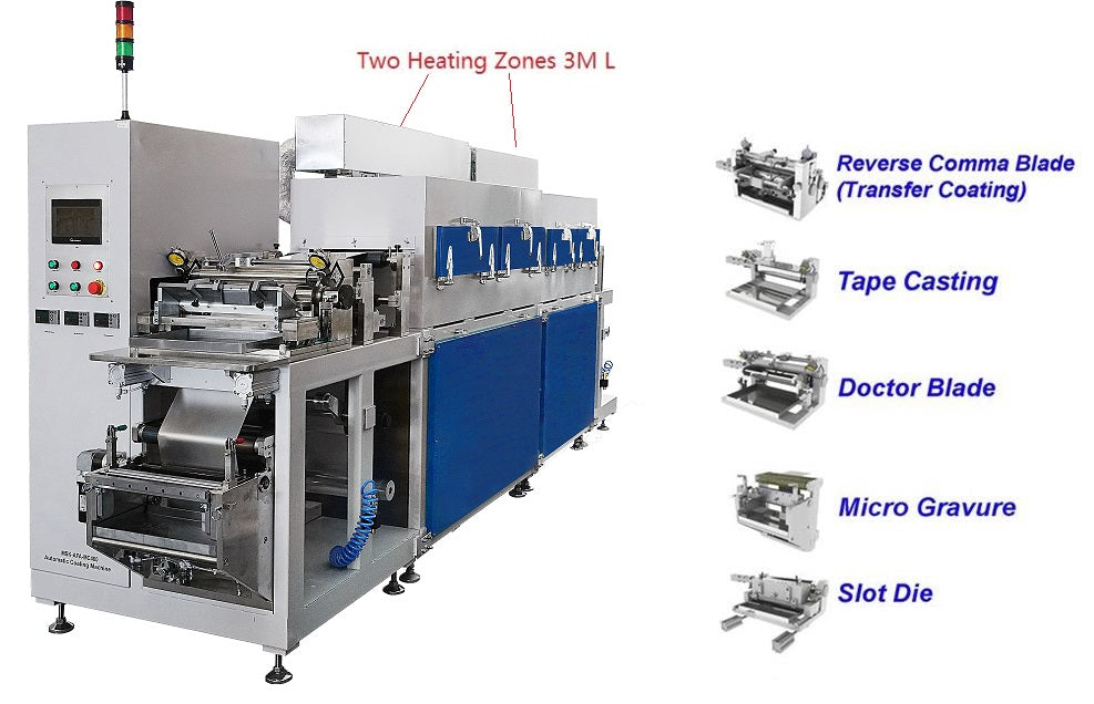 Roll-to-Roll Pilot Coating System with Optional Coating Head and Heating Zone Length - MSK-AFA-MC400-LD