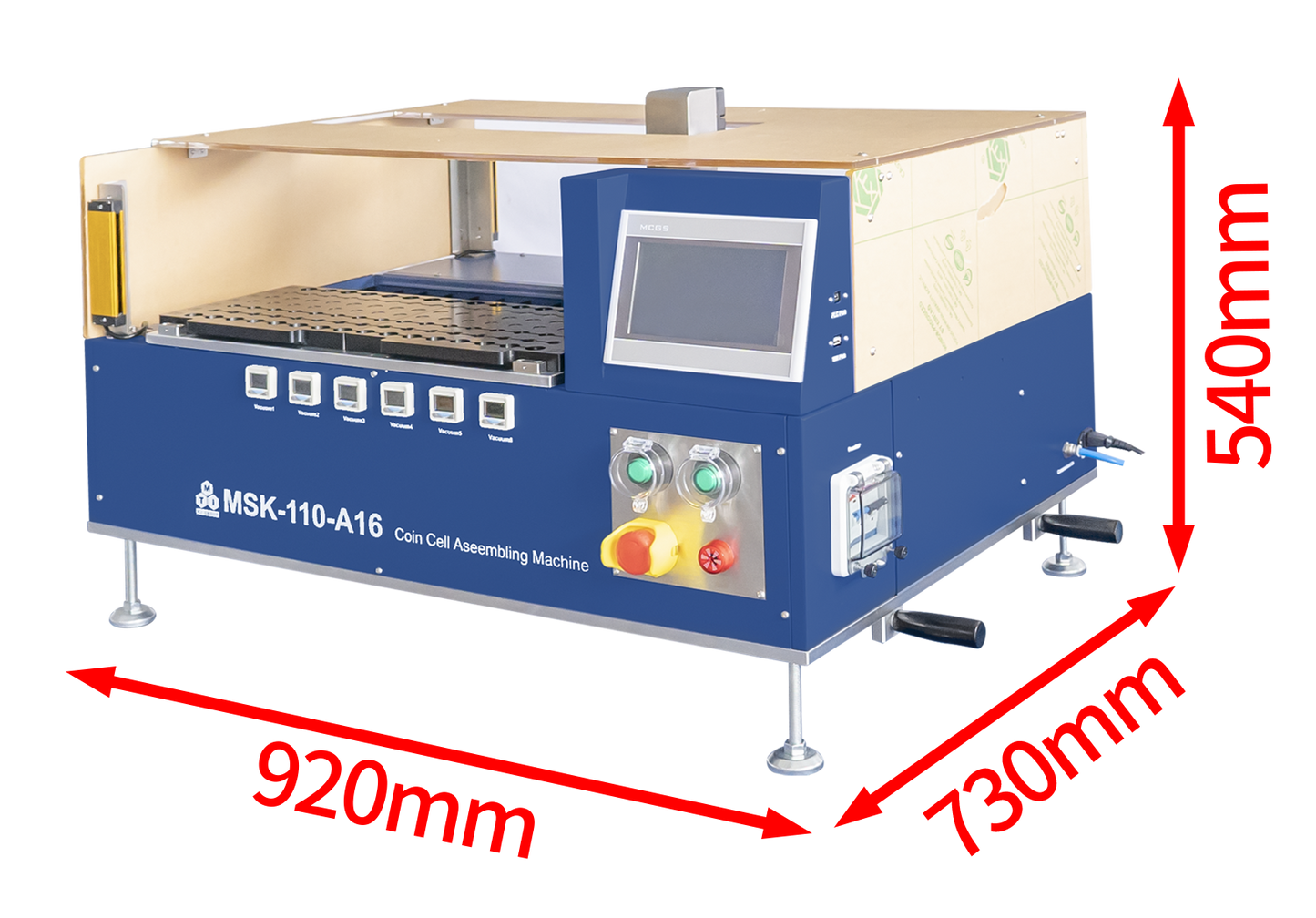 16 Channels Automatic Assembling Machine for All Types of Coin Cells - MSK-110-A16