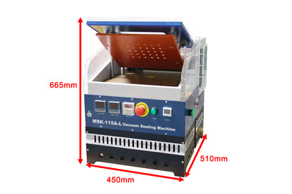 Max.340x340x12 mm Vacuum Sealer with Auto-Piercing Function for Pouch Cell - MSK-115A-L