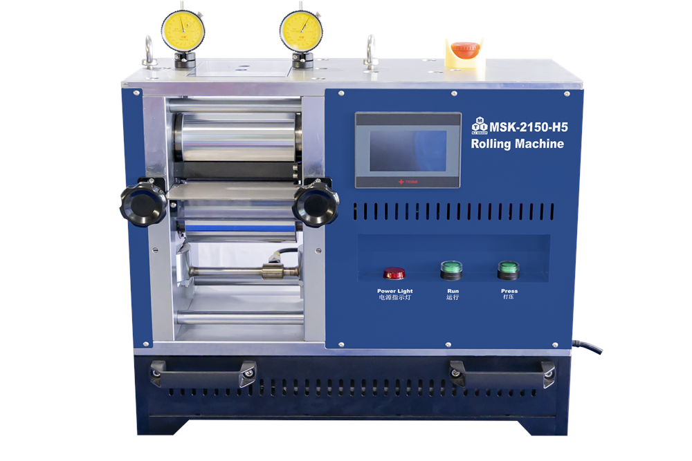 5T Max. Pressure-Control Cold Rolling Press (6" W x 4"Dia.), Glovebox Compatible & R2R Option - MSK-2150-H5