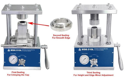 Hydraulic Crimping Machines for Cylindrical Cells from 4680, 4695 to 50100 - MSK-510L