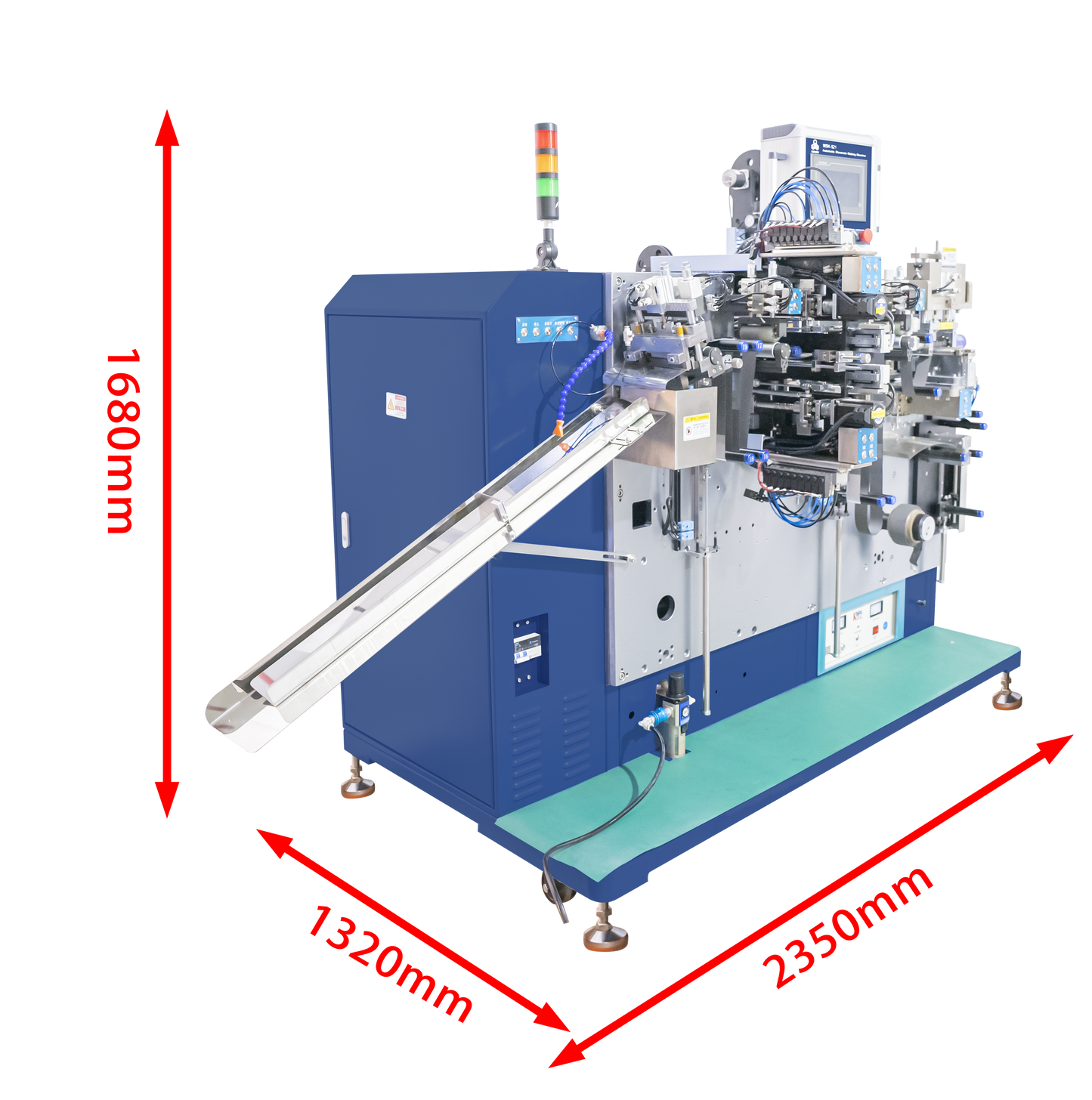 Automatic Roll-to-Stripe Slitting Machine with Integrated Functions of Electrode Cutting, Tab Welding, and Taping-MSK-521