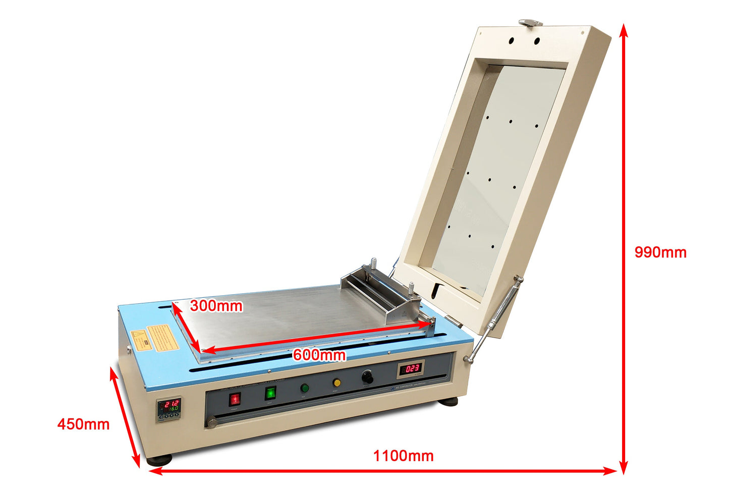 120°C Max. Film Coater w/ Heatable Vacuum Bed (12"Wx24"L) & 250mm Doctor Blade - MSK-AFA-II-VC-FH