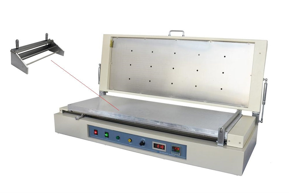 350 mm Width Tape Casting Sheet Coater (14Wx40L) w/ 120°C Vac. Bed & Doctor Blade- MSK-AFA-L1000