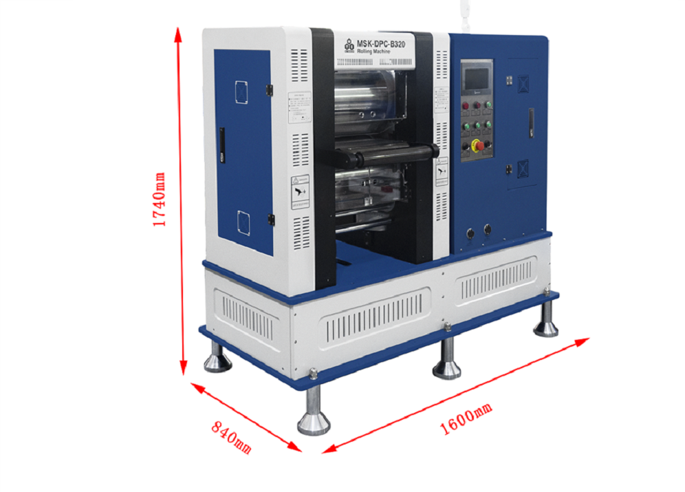 100T Max. Pressure Controlled Rolling Press (D320 x W350 mm ) W/ R2R Option - MSK-DPC-B320