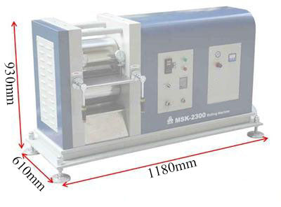 25T Max. Pressure Controlled Rolling Machine (12" W x 8"Dia.) for Battery Electrodes-MSK-E2300A