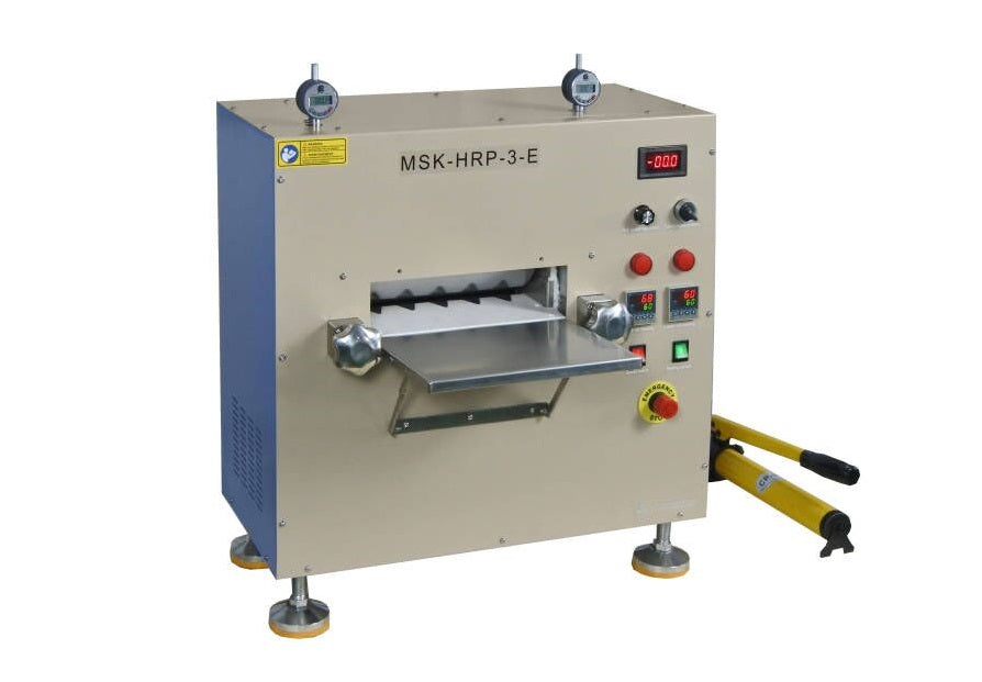 10 T Max. Pressure adjustable Cold Rolling Press (10"W x 8"D ) with Optional Hydraulic Pump - MSK-HRP-3-C