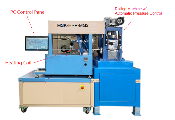 Automatic Hot Rolling Machine (Single Sample) for Research of Alloy Deformation - MSK-HRP-MG3