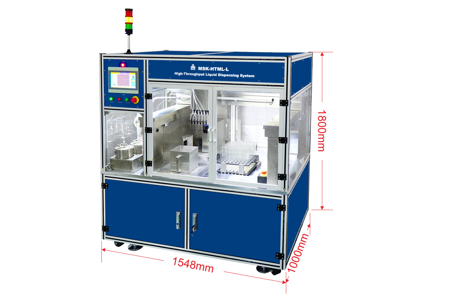 Auto Liquid Distributing System with 6-Channel Metering Pumps & Stream Dispensers - MSK-HTML-L