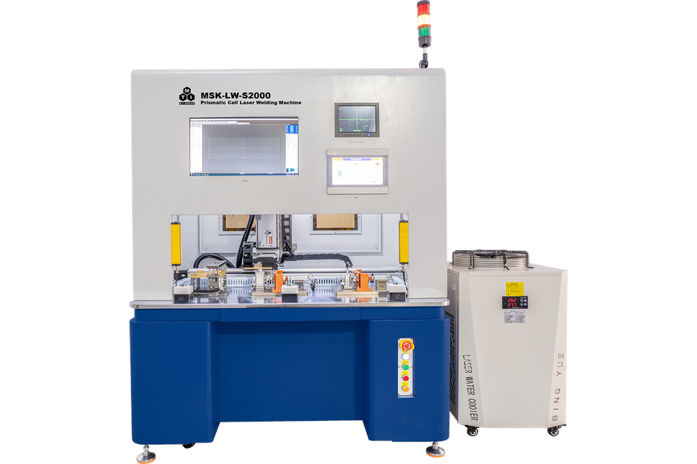 2KW Laser Welding System for Prismatic Cells (Tab Welding and Top Lid Sealing) and Cylindrical Cells - MSK-LW-S2000