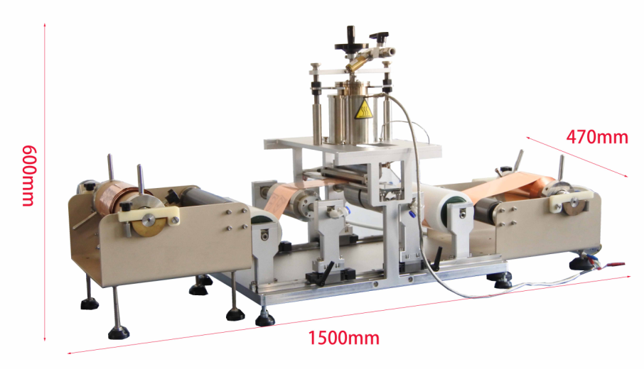 Small Roll-to-Roll Melt Slot-Die Coating System (350°C Max.) for Polymer-based SSE and Li Anode, MSK-ME-200