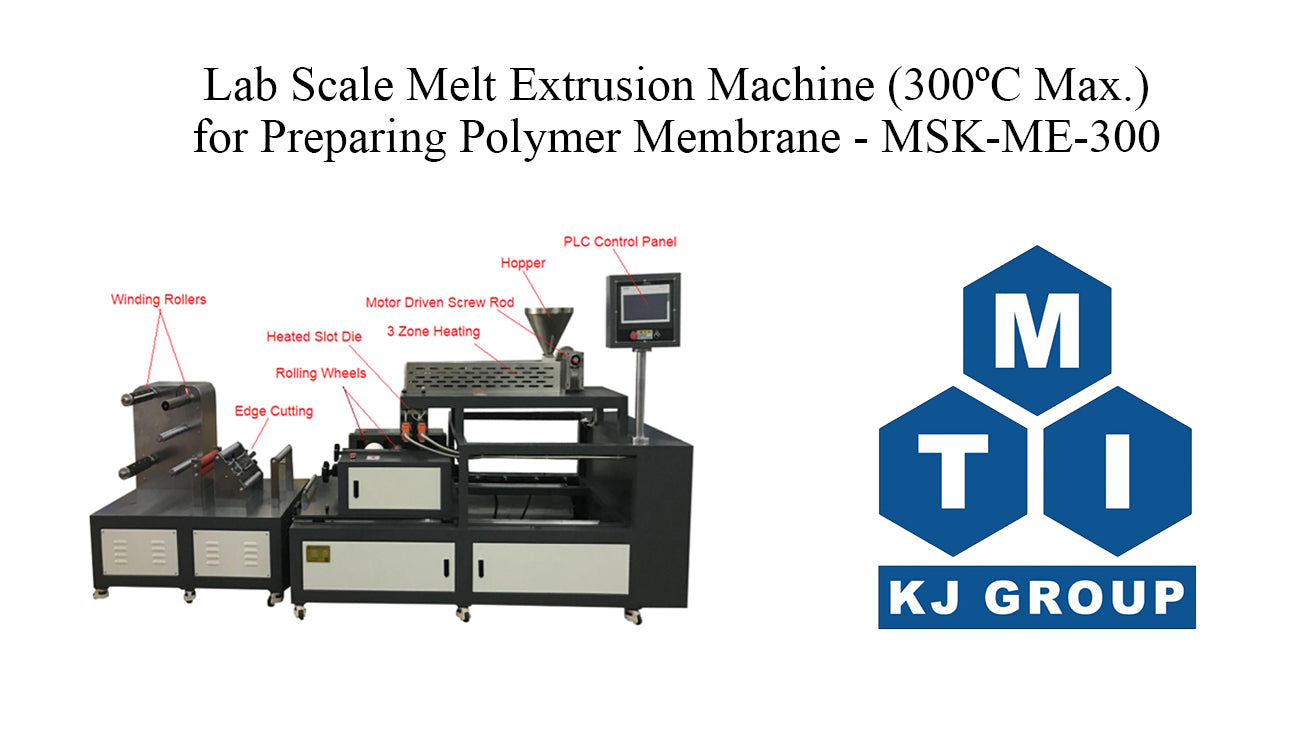 Lab Scale Roll to Roll Melt Extrusion Machine (300°C Max.) for Preparing Polymer Membrane - MSK-ME-300