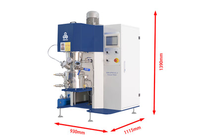 2 Liter Four-Shaft (Two Dispersing, Two Stirring) Planetary Vacuum Mixer with Vacuum Pump & Water Chiller-MSK-SFM-9-2L