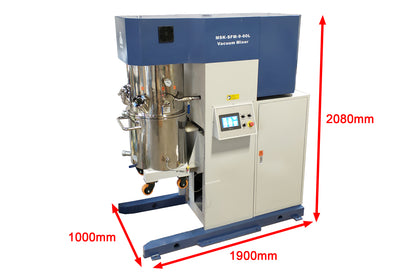 60L or 200L Planetary Vacuum Mixer with Vacuum Pump and Water Chiller - MSK-SFM-60L