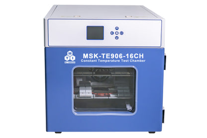 16 Channel Battery Analyzer (2μA-100mA, up to 5V) Integrated with Temp. Control Chamber (15-60°C) w/ Laptop Software