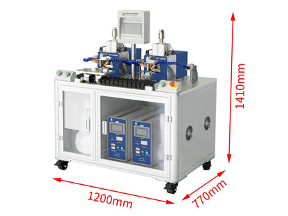 Dual-Station 800W Ultrasonic Metal Welder (Max. 15 layers) with Fixture on Sliding Rail, 40KHz - MSK-UW-D800W