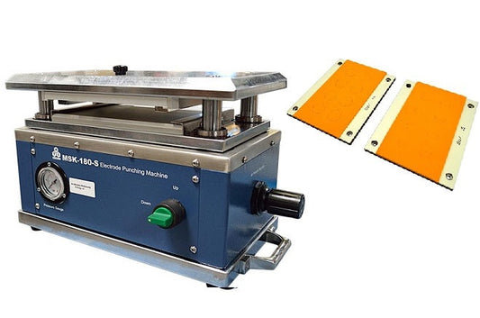 Hi-Throughput Pneumatic Disk Cutter with 15 & 19 mm Die for Coin Cell Separator & Electrode - MSK-180SC