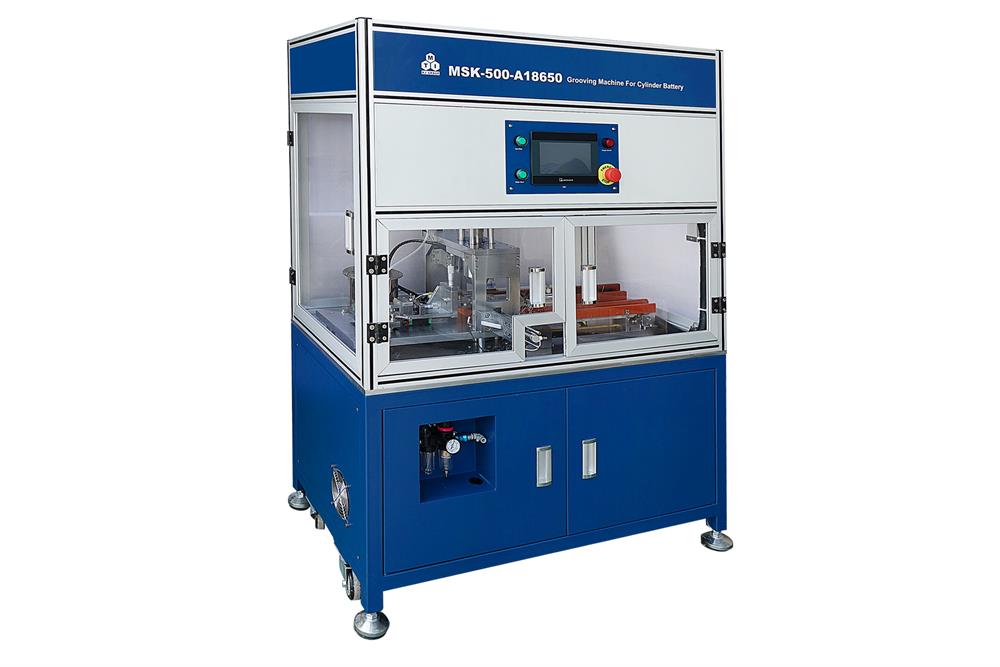 Floor-stand Auto Grooving Machine for Batch Processing of Cylindrical Battery Casings - MSK-500-AR18650