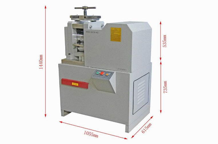 Heavy Duty Rolling Press (180Wx132D, mm ) w/ Variable Speed For Metallic Materials - MSK-5070-AC