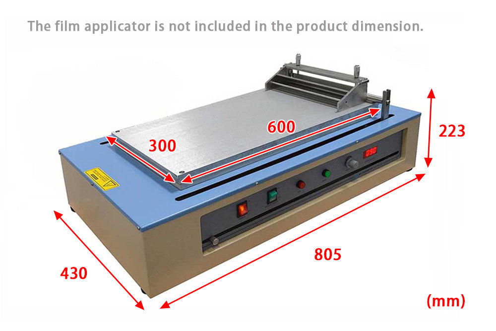 Sheet Film Coater w/ Vacuum Chuck ( 300Wx600L mm) & 250mm Doctor Blade - MSK-AFA-II-VC