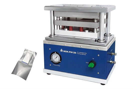 Compact Pouch Cell Case Forming Machine for Aluminum-Laminated Films w/ Optional Die - MSK-PN120