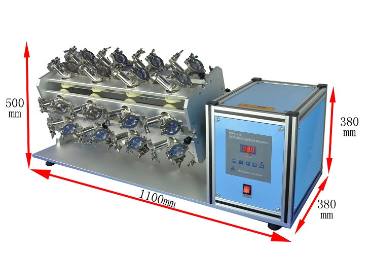 High Throughput V-Type Mixing Machine with 32 SS Tanks ( 50 ml each, Ar Gas Compatible) - MSK-SFM-32