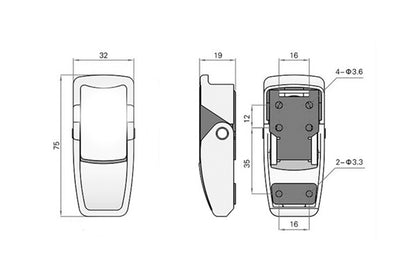 Door lock Catch for MTI tube furnace - MTI-DOOR-LC