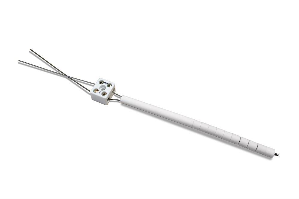 Ready-to-Use Thermocouple: K type (Ni-Cr/Ni-Al) 225mm (8.9") Length with Ceramic Sheath - TCK225