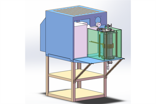 15KW Induction Heating System with 5" Quartz Tube & Temp Controller up to 2200°C - SP-50KTC-NEO