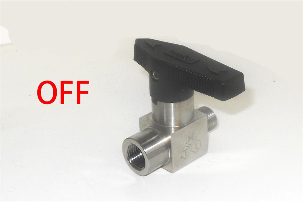 On-off valve with 1/4" BSPP male/female connector - VV14BSPP-MF