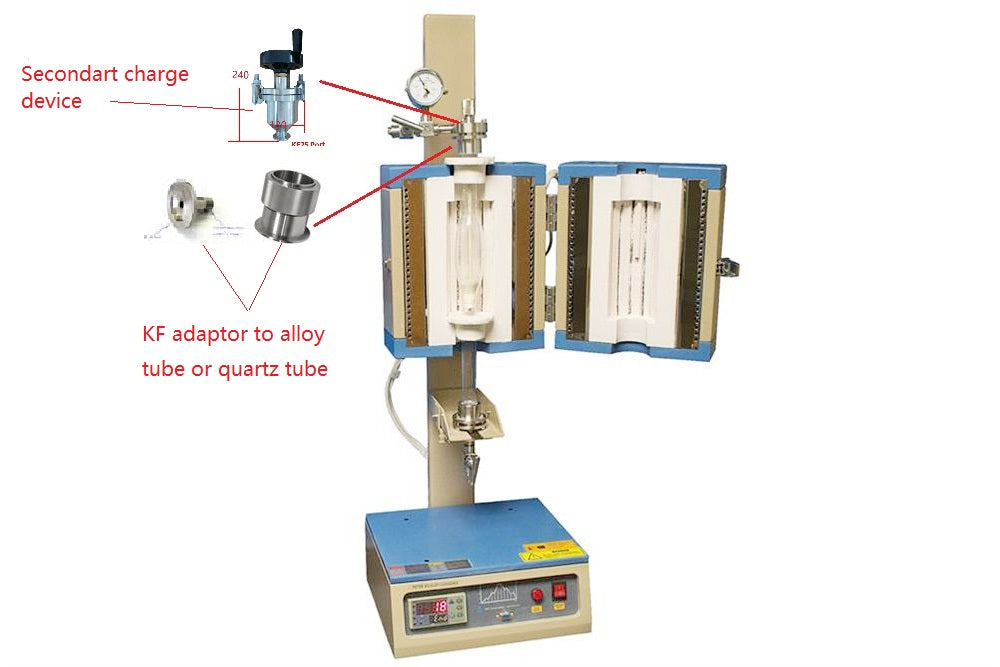 Hi-Pressure Fluidized Bed Furnace/ Reactor ( 3 bar @1100oC) w/ 1ID Super-Alloy Tube - OTF-1200X-S-SB