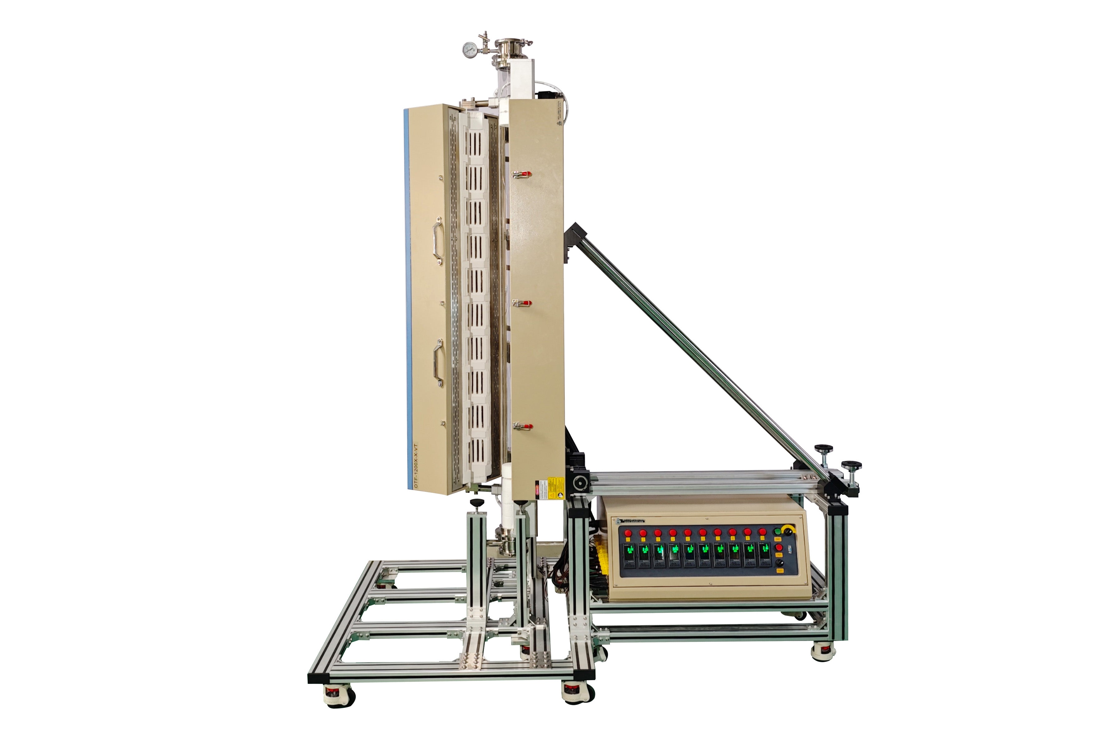 10-zone 1200°C, Ø100 mm Tube Furnace w/ Horizontal & Vertical
