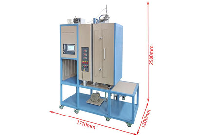 Vertical Pyrolysis Furnace 1500 Max. for Synthesis Nanoparticles - OTF-1500X-VT-III-PGEP