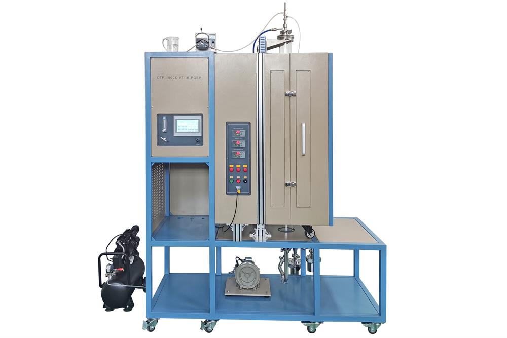 Vertical Pyrolysis Furnace 1500 Max. for Synthesis Nanoparticles - OTF-1500X-VT-III-PGEP