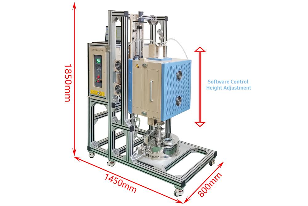1600°C Macro TGA with Vacuum and Atmosphere Controlled - OTF-1600X-TGA