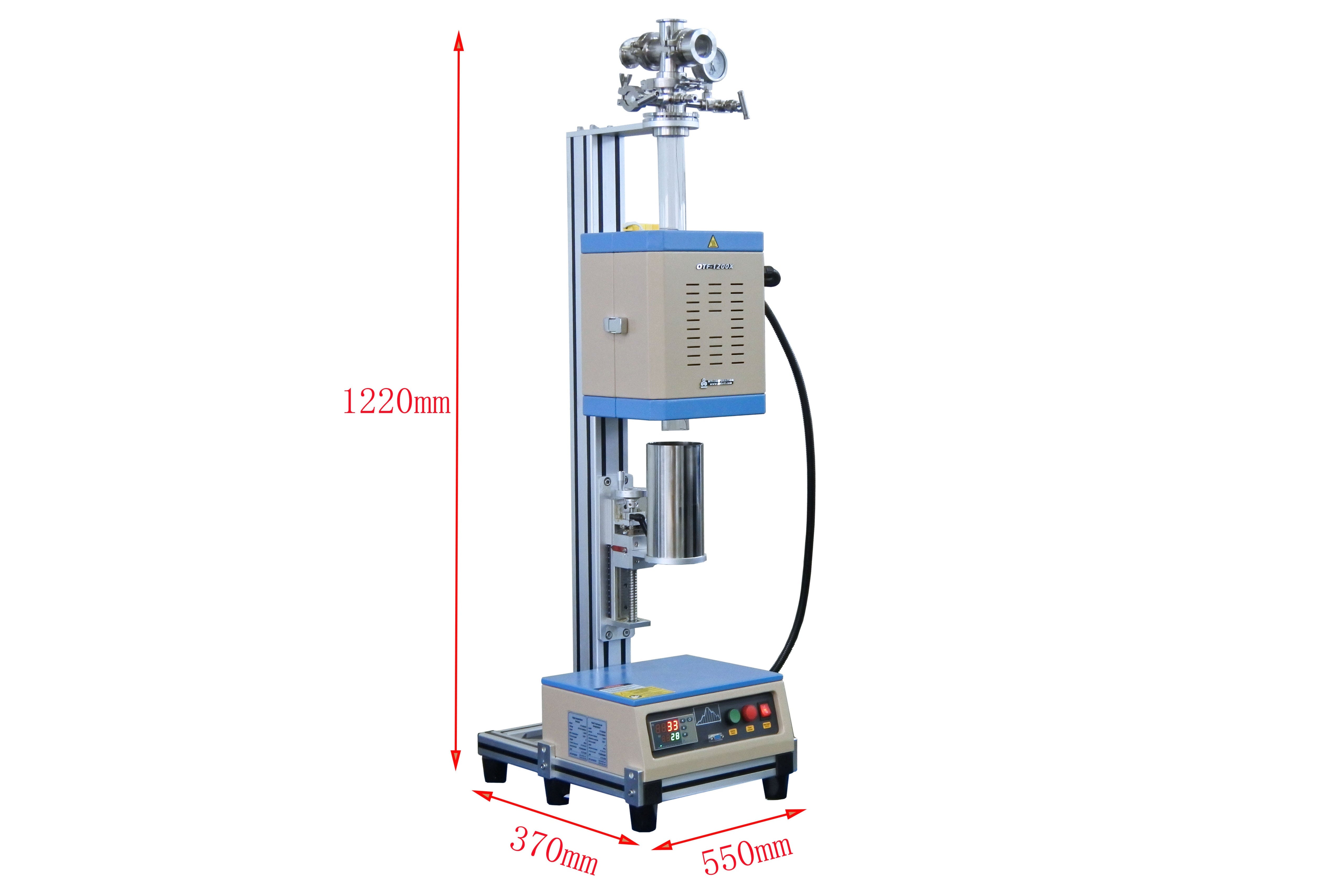 1200°C Max. Compact Inert Gas Quenching Furnace with 2