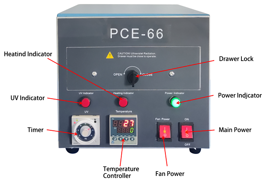 150 Heat-able UV-Ozone Cleaner w/ 6"x 6" Chamber & Quartz Holder- PCE66H