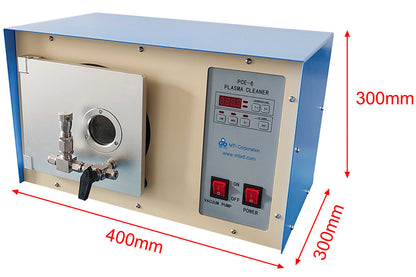 3 L Plasma Cleaner with Vacuum Pump & Digital Controller, 6"Dx6.5"L Quartz Chamber - PCE6