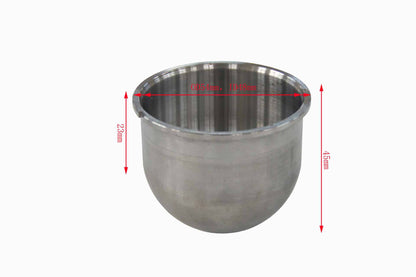 80 mL Cr12MoV Alloy Containers w/ Adaptor for Vacuum Planetary Centrifugal Milling - PCV-SS-80