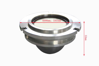 80 mL Cr12MoV Alloy Containers w/ Adaptor for Vacuum Planetary Centrifugal Milling - PCV-SS-80