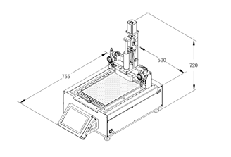 Slot Die Sheet Coater w/ Vacuum Chuck (W200XL300 mm) and Optional Heating - MSK-AFA-PD200