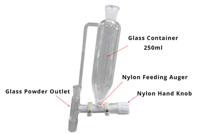 Manual Dispenser of 250 ml Made of Glass for Solid Powder - PF-A