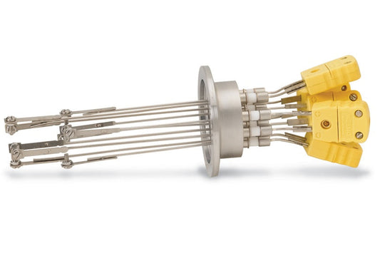 KF40 Feedthrough with 5 type-K Thermocouple Extension Wires for Glovebox, EQ-FH-KF40-K5