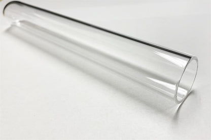 Small Diameter Quartz Tube for Vacuum Ampule with 20mm OD x 200mm L, one end closed - EQ-QZTube-H20