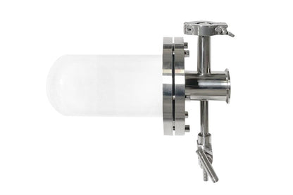 One-end Open Quartz Tube (°100°°94°250 mm) w/ Compression Flange for High Vacuum - CFF-100