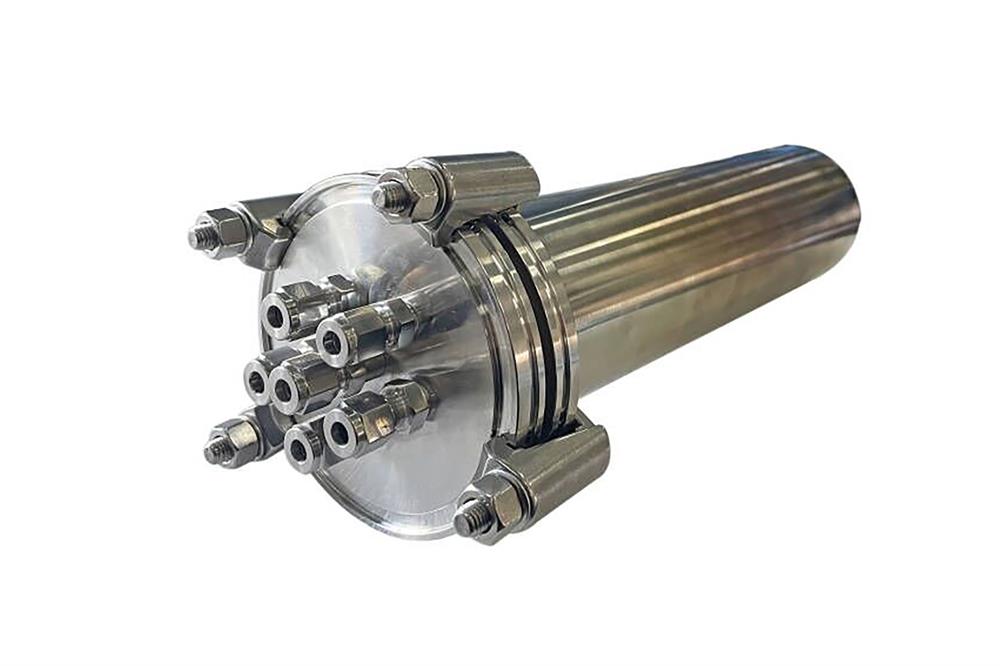 SS316 Reaction Vessel (1100 ml) with 6 1/4" Feedthrough Ports for VBF-600S - RC-SS1100FT6