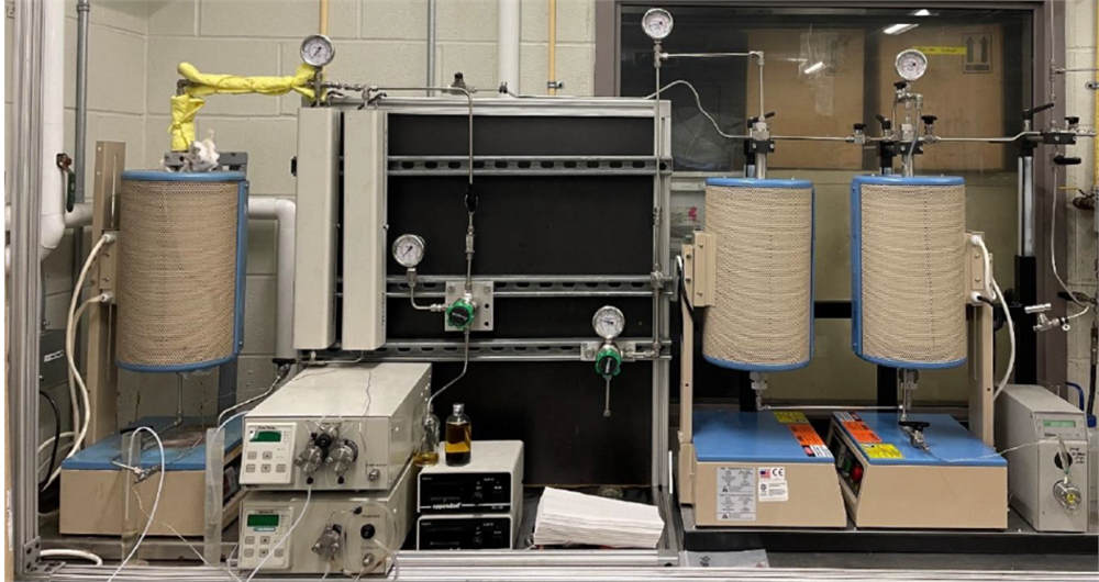 1000°C Vertical Furnace for DIY Tubular Reactor (1- 2" Dia.) w/ Temperature Controller - GSL-1100X-NV