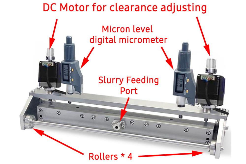 Semi-automatic 300 mm Wide Slot-die Film Applicator with Rollers(Ar Gas Compatible) - SE-KTQ-300SD-A